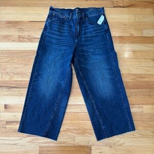 GAP Women’s High Rise Wide-Leg Ankle length Denim Jeans Size 12 / 31 NWT